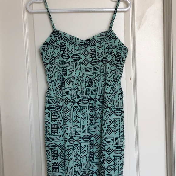 Forever 21 Tribal print mint green dress - Picture 2 of 3
